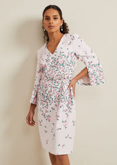 Petite Giovanna Floral Belted Dress - Multi-Coloured