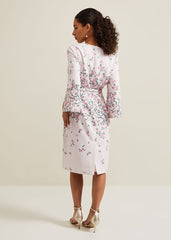 Petite Giovanna Floral Belted Dress - Multi-Coloured