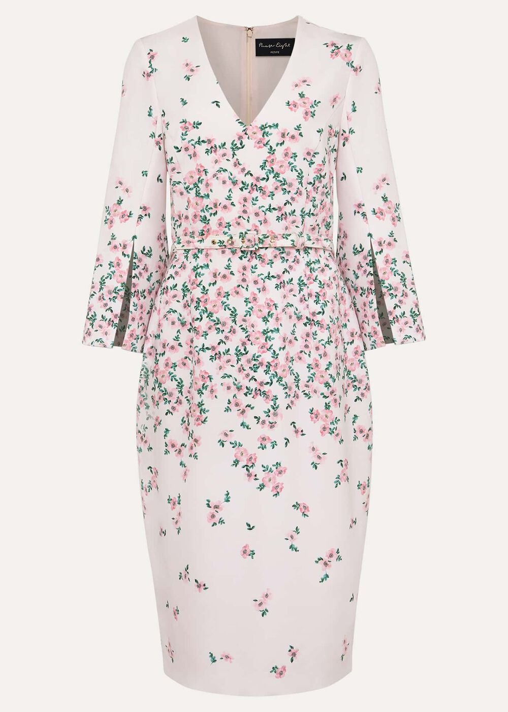 Petite Giovanna Floral Belted Dress - Multi-Coloured