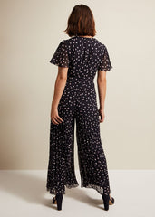 Alexandra Spot Pleat Jumpsuit - Multi-Coloured