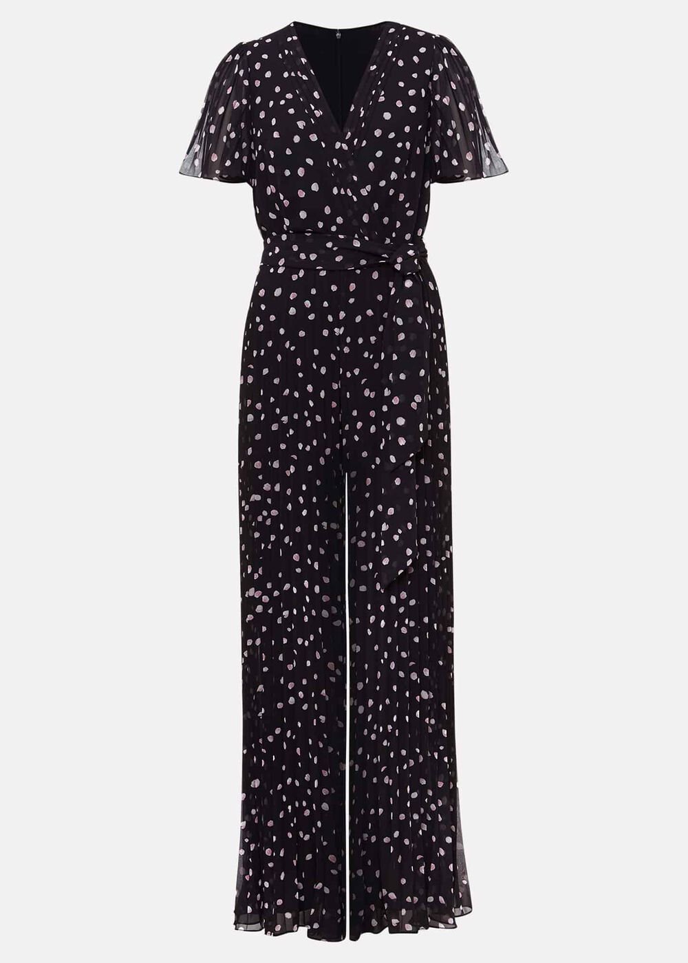 Alexandra Spot Pleat Jumpsuit - Multi-Coloured