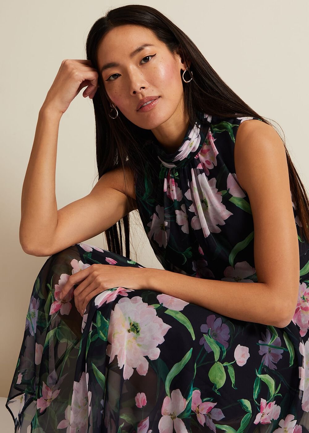 Lucinda Floral Dress - Multi-Coloured