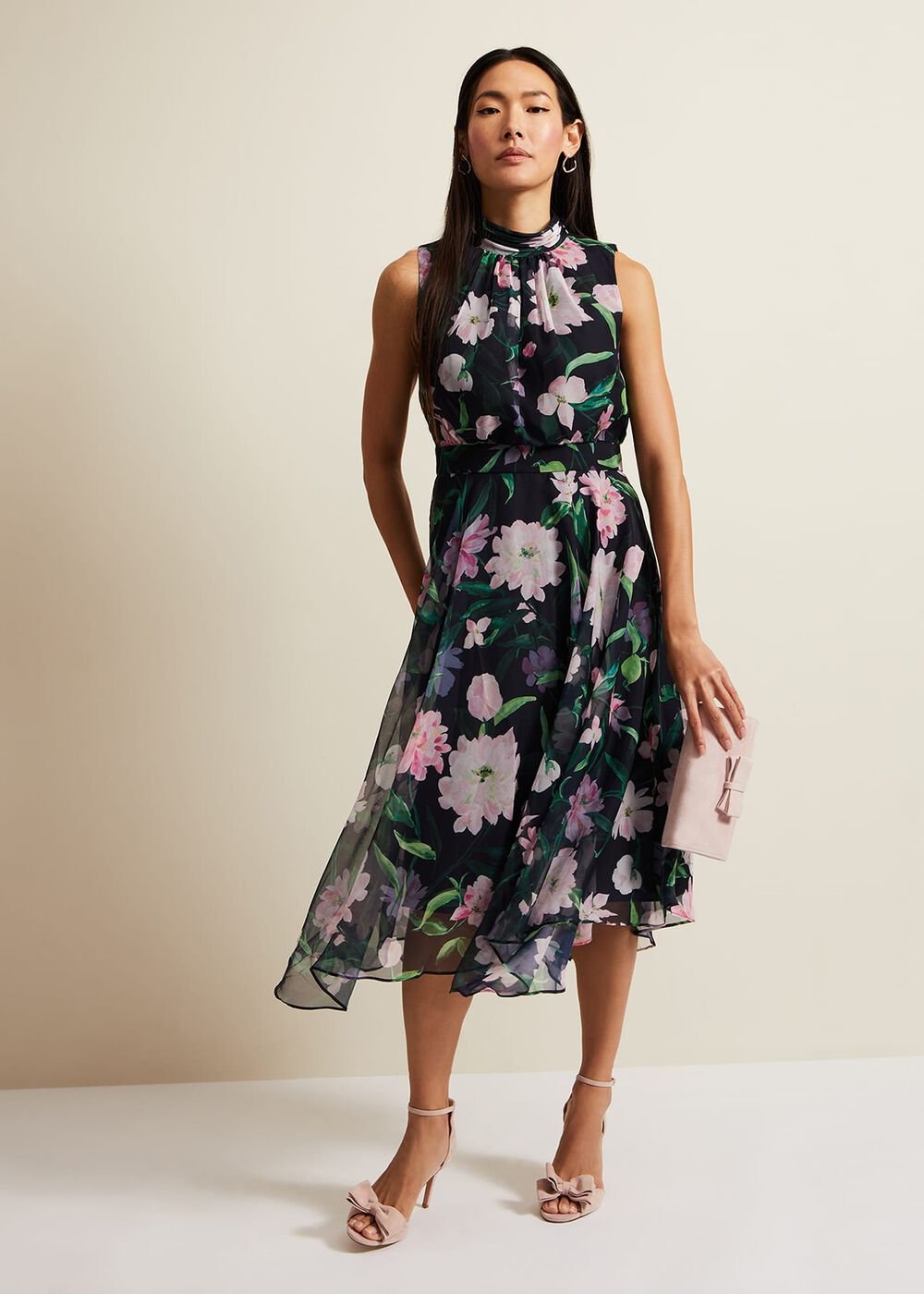 Lucinda Floral Dress - Multi-Coloured