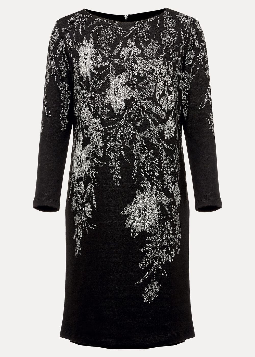 Loreina Floral Tunic Dress - Black