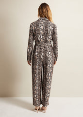 Snake Constance Jumpsuit - Brown