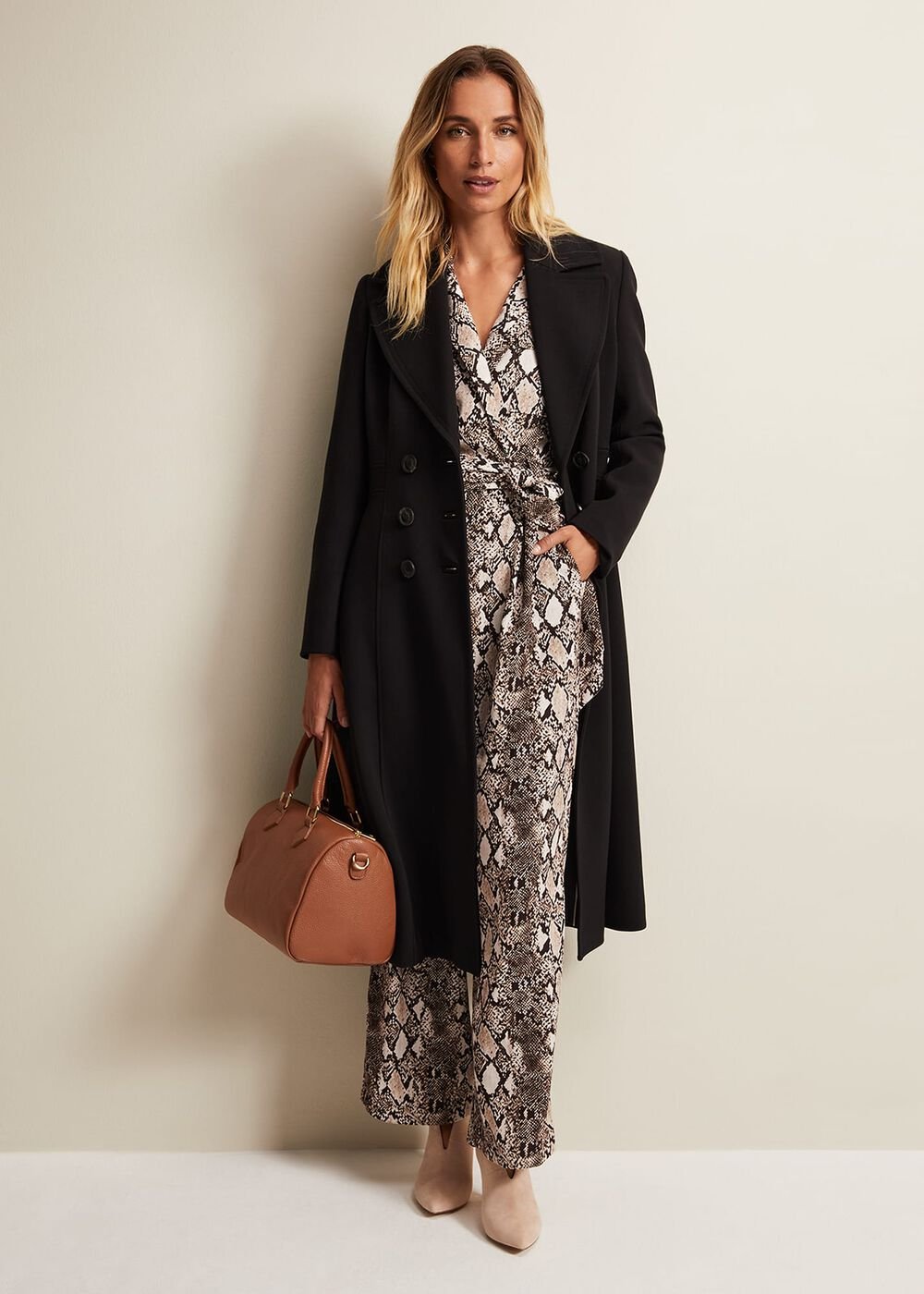 Snake Constance Jumpsuit - Brown