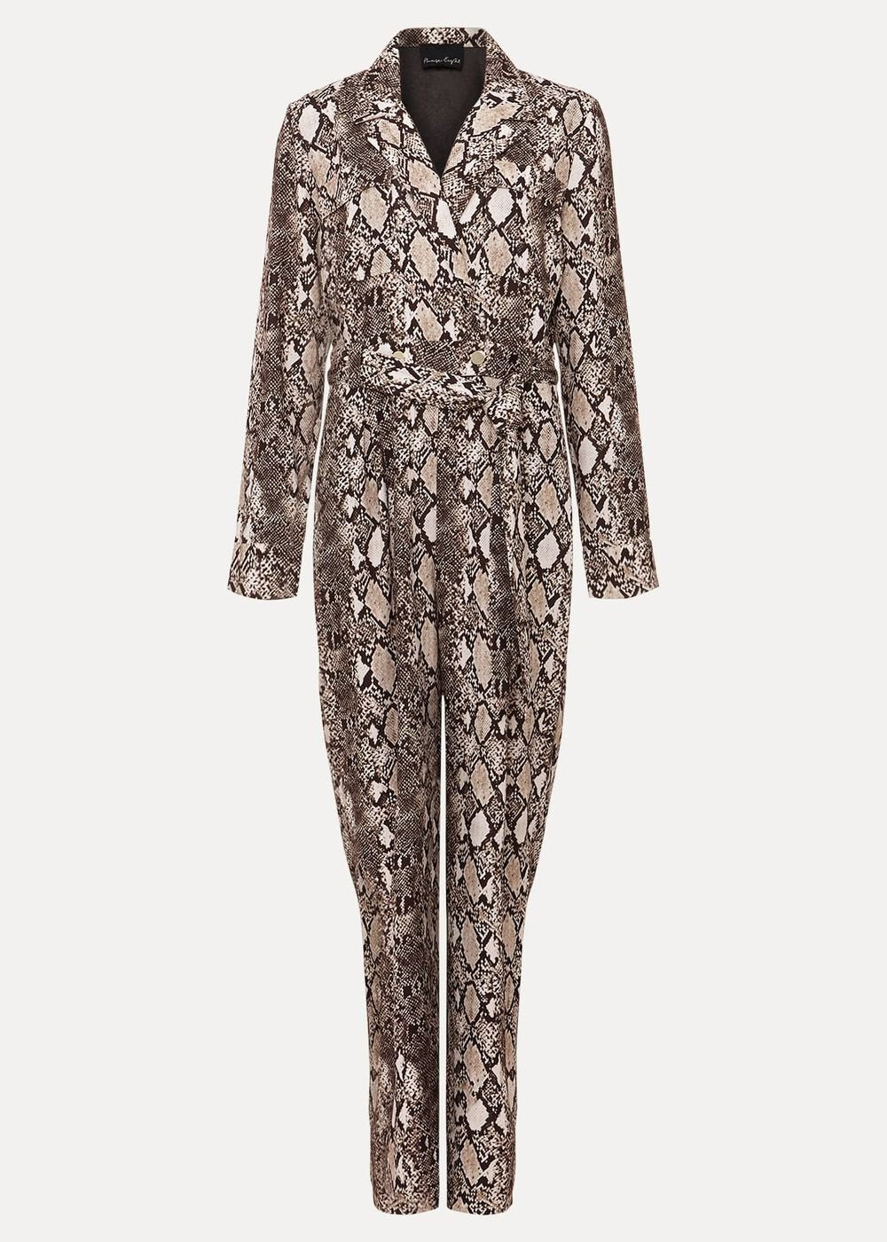 Snake Constance Jumpsuit - Brown