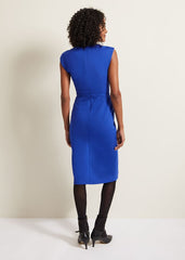 Karmie Ponte Fitted Pencil Dress - Blue