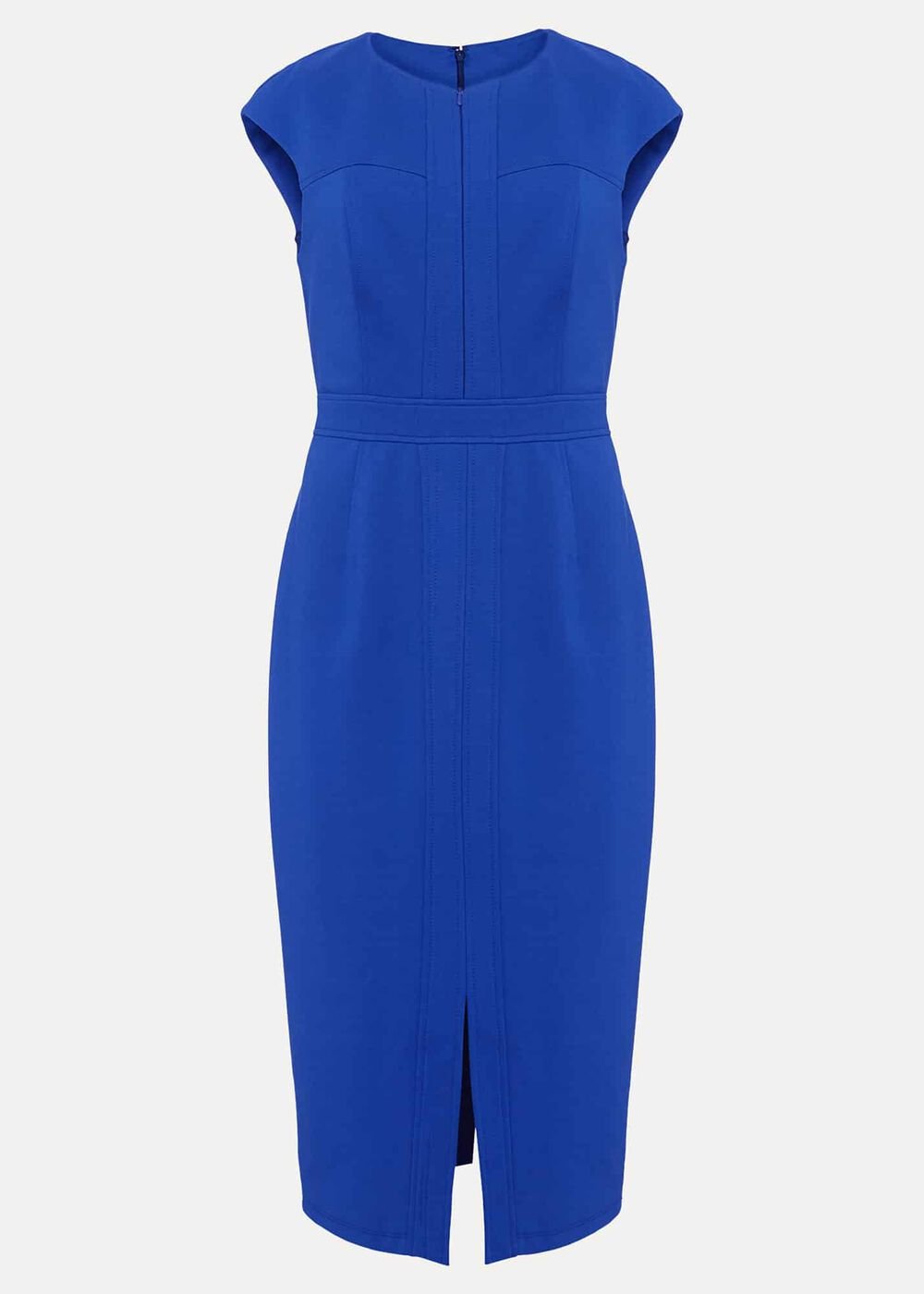 Karmie Ponte Fitted Pencil Dress - Blue