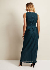 Suhanna Pleated Maxi Dress - Green