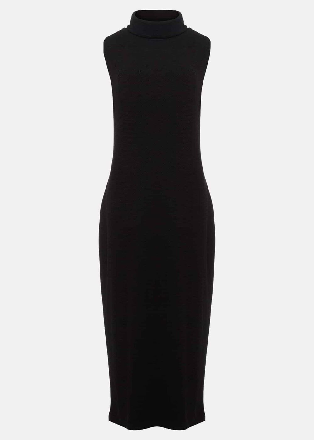 Jessica Black Jersey Bodycon Midi Dress - Black