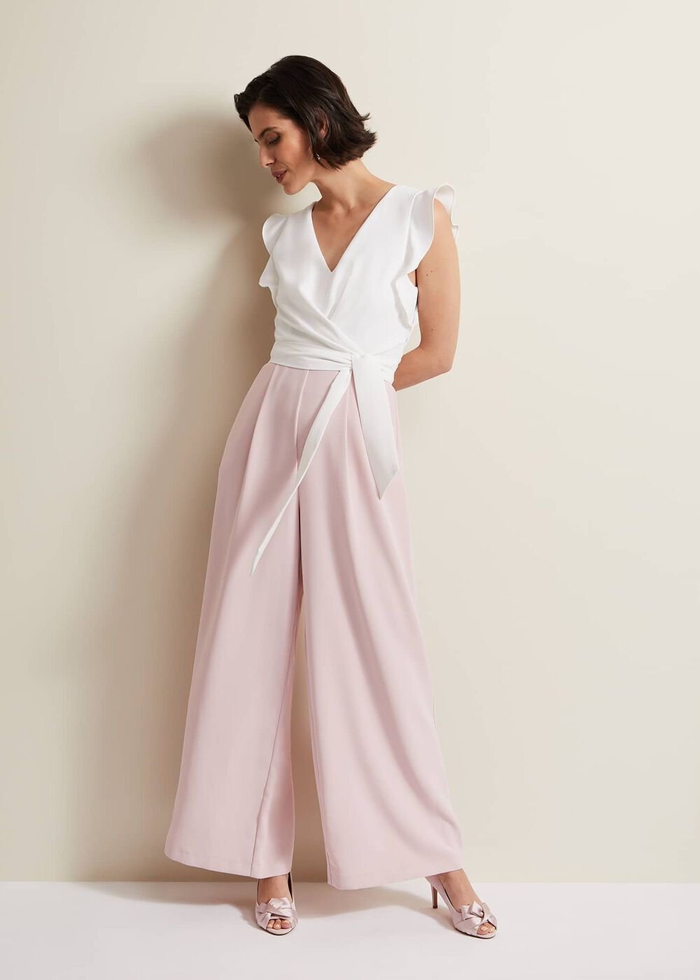 Ayla Ruffle Jumpsuit - Pink