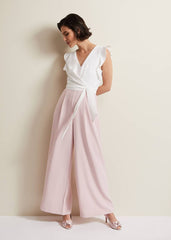 Ayla Ruffle Jumpsuit - Pink