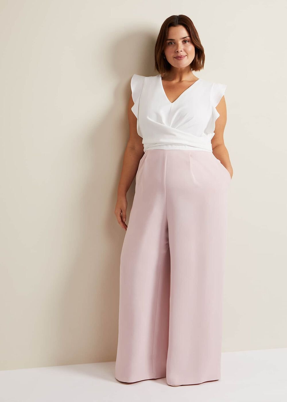 Ayla Ruffle Jumpsuit - Pink