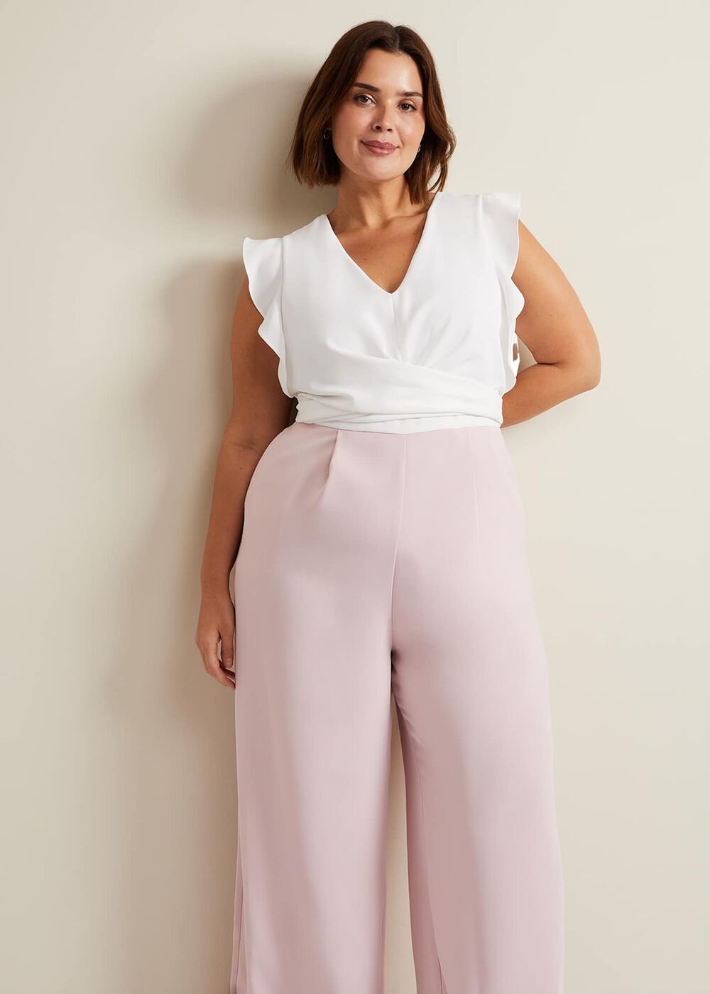 Ayla Ruffle Jumpsuit - Pink