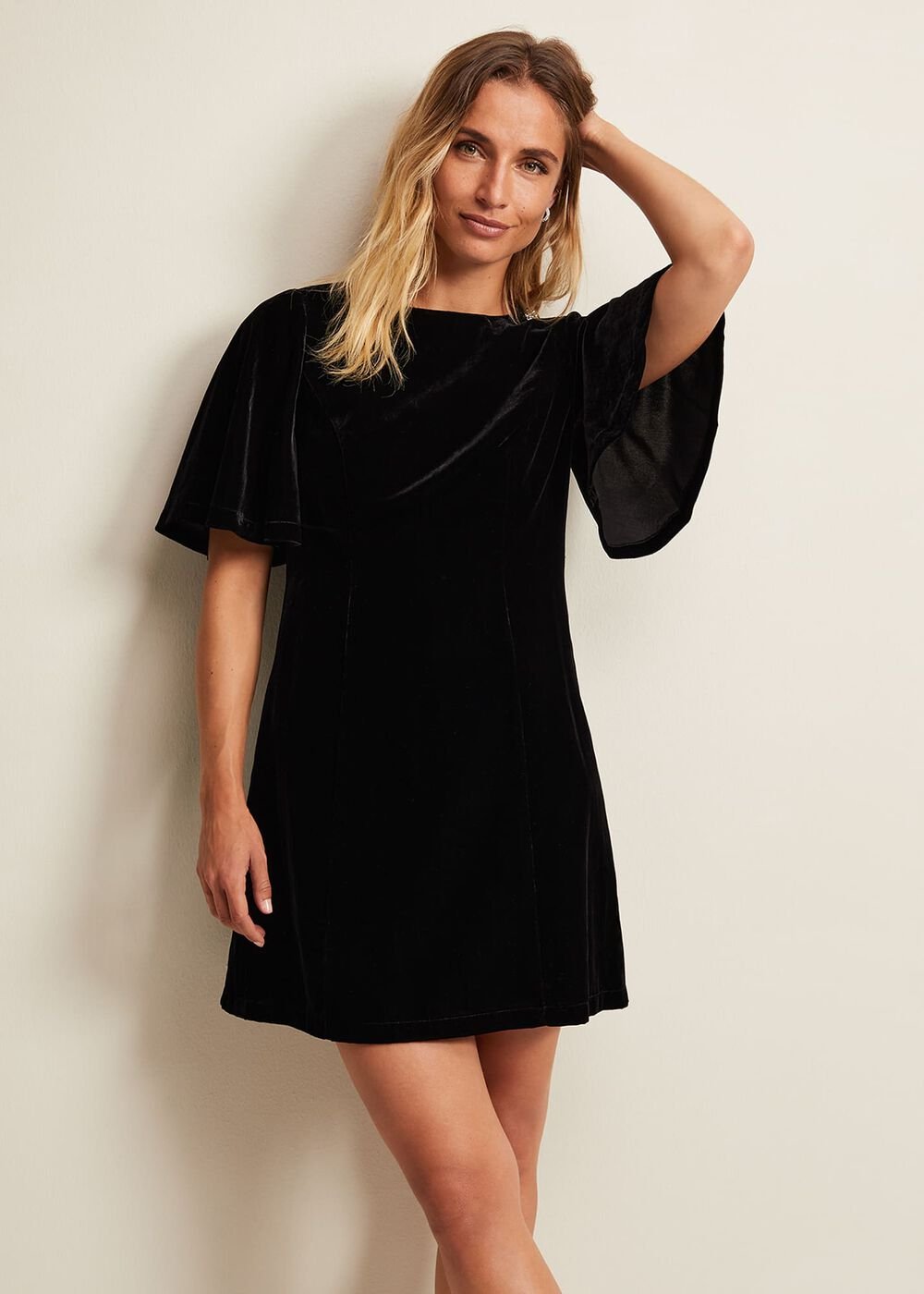 Charlie Velvet Dress - Black