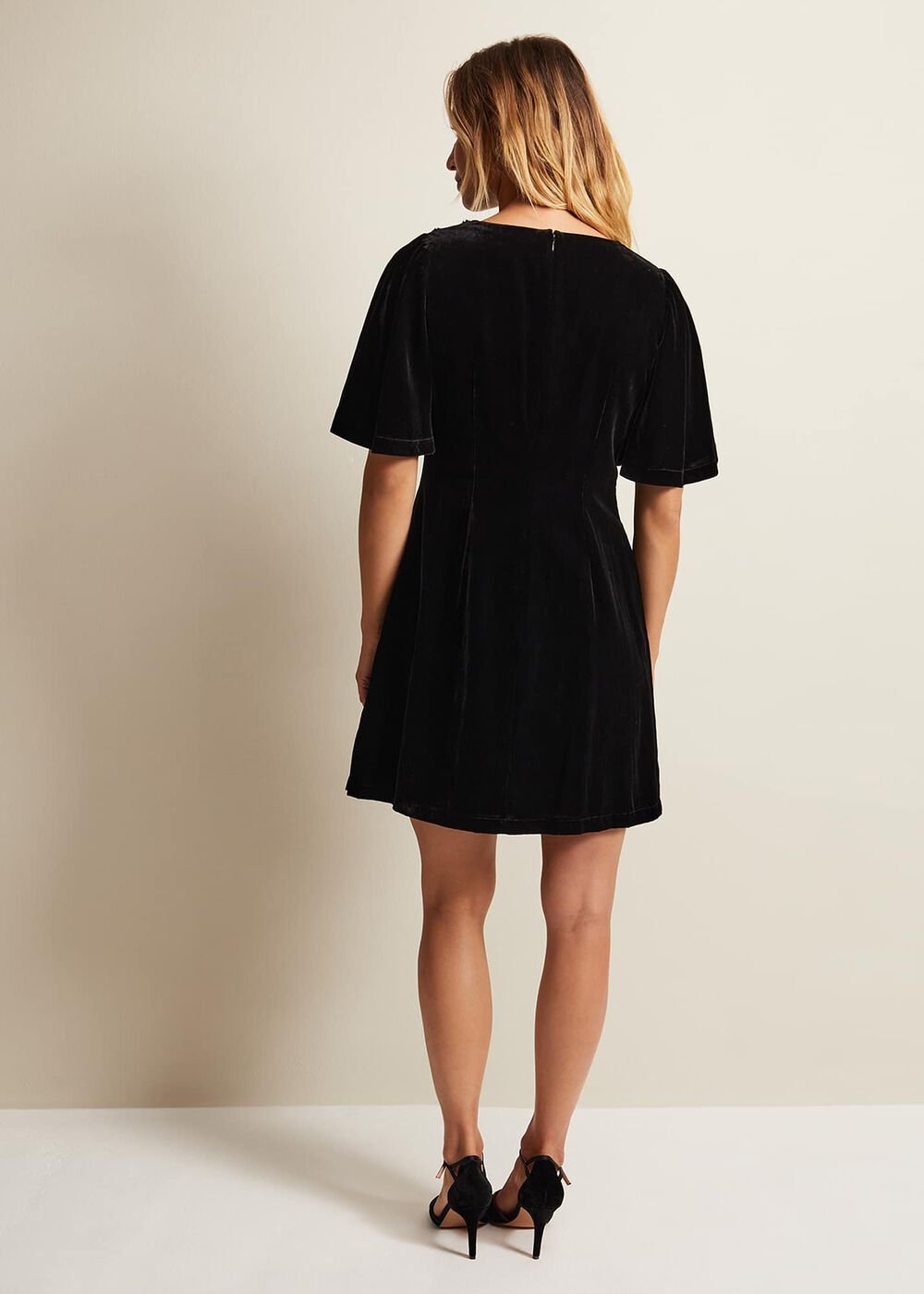 Charlie Velvet Dress - Black
