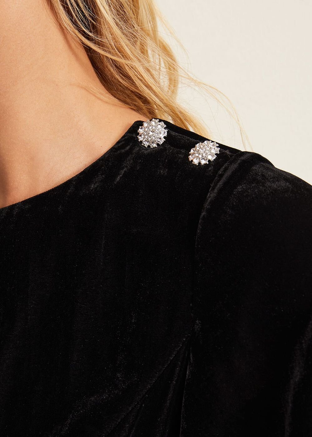 Charlie Velvet Dress - Black