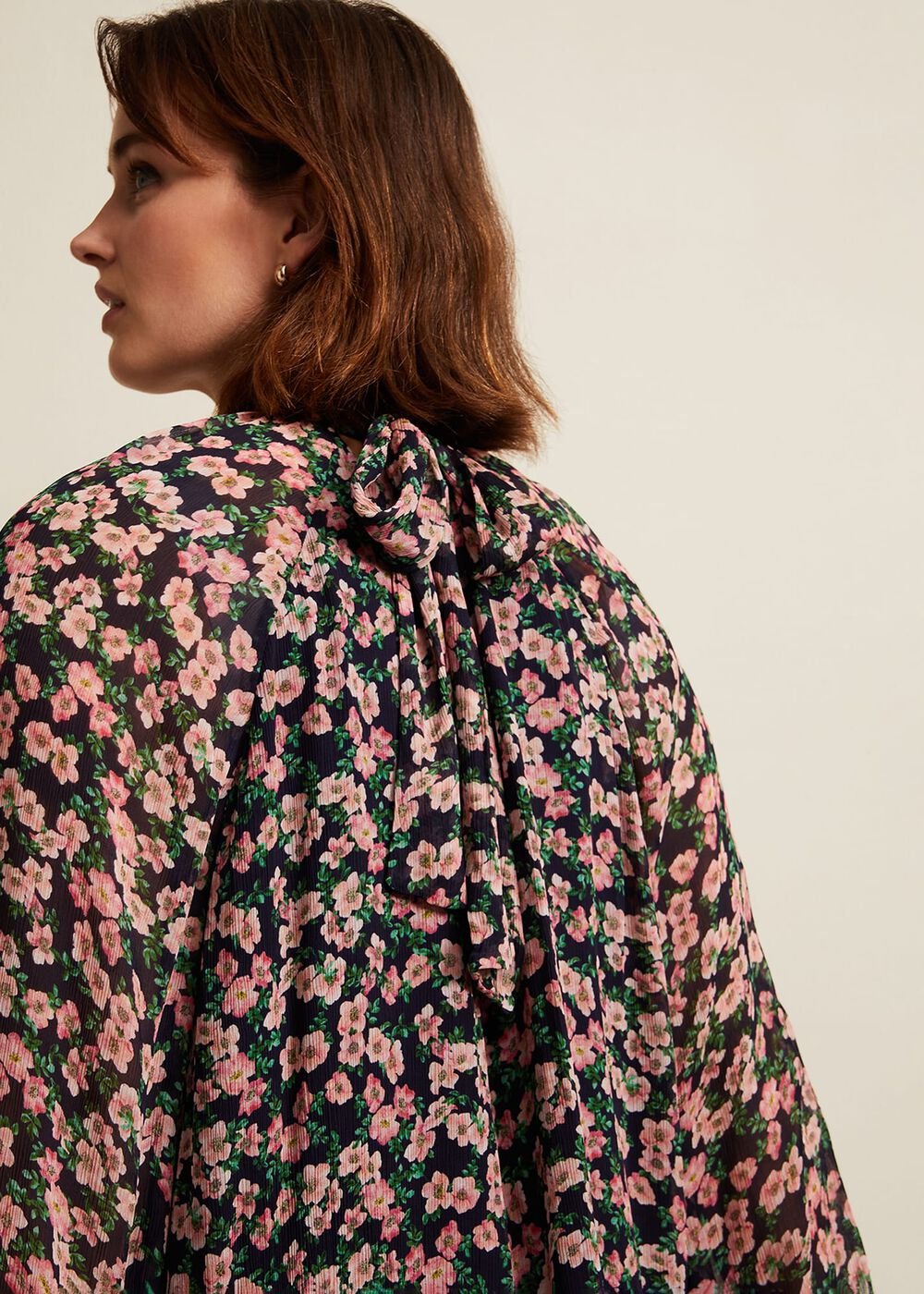 Betty Floral Print Swing Dress - Multi-Coloured