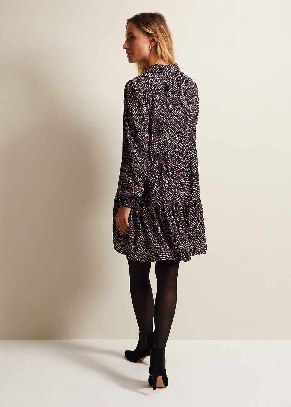 Dolly Snake Swing Dress - Purple