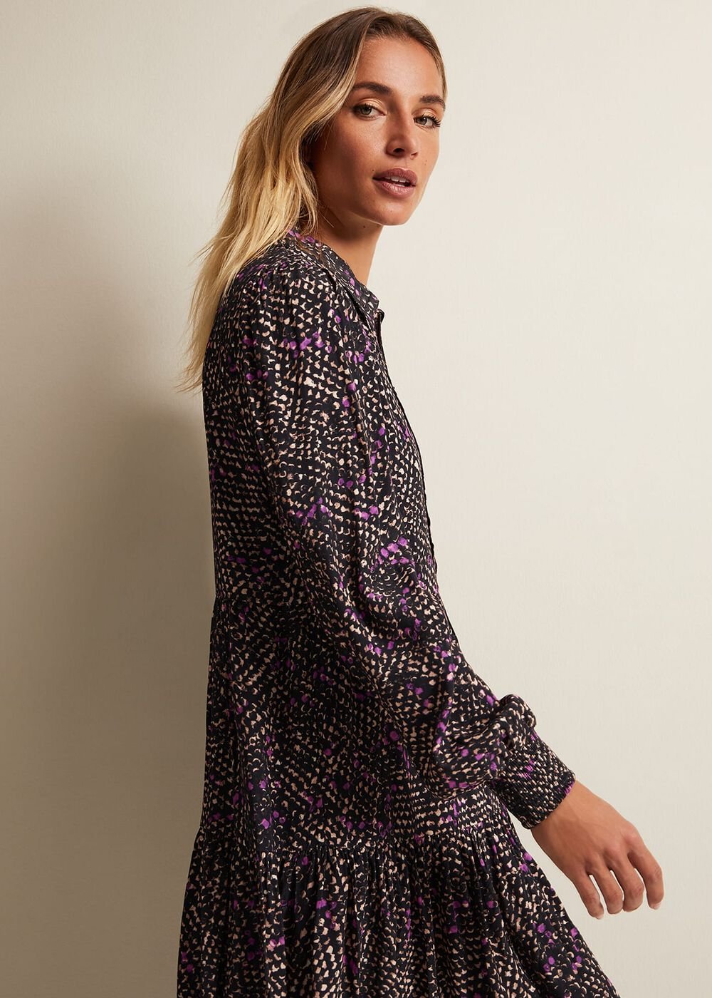 Dolly Snake Swing Dress - Purple