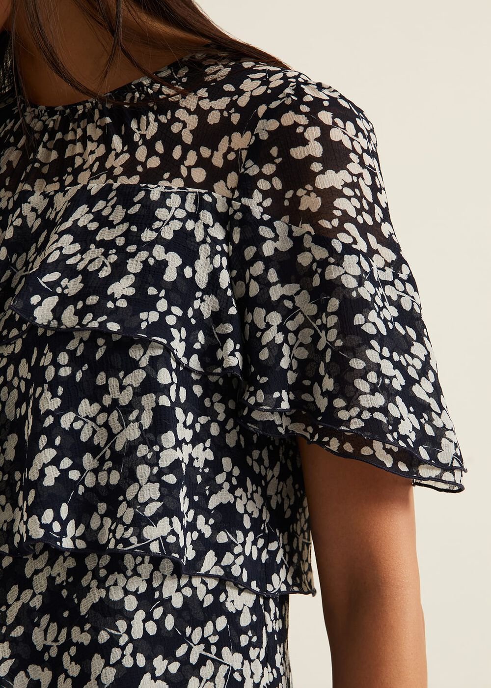 Maeve Floral Tiered Shift Dress - Multi-Coloured