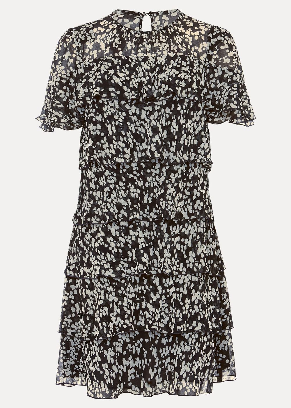 Maeve Floral Tiered Shift Dress - Multi-Coloured