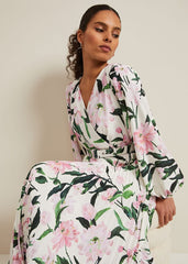 Petite Penny Floral Midi Dress - Multi-Coloured