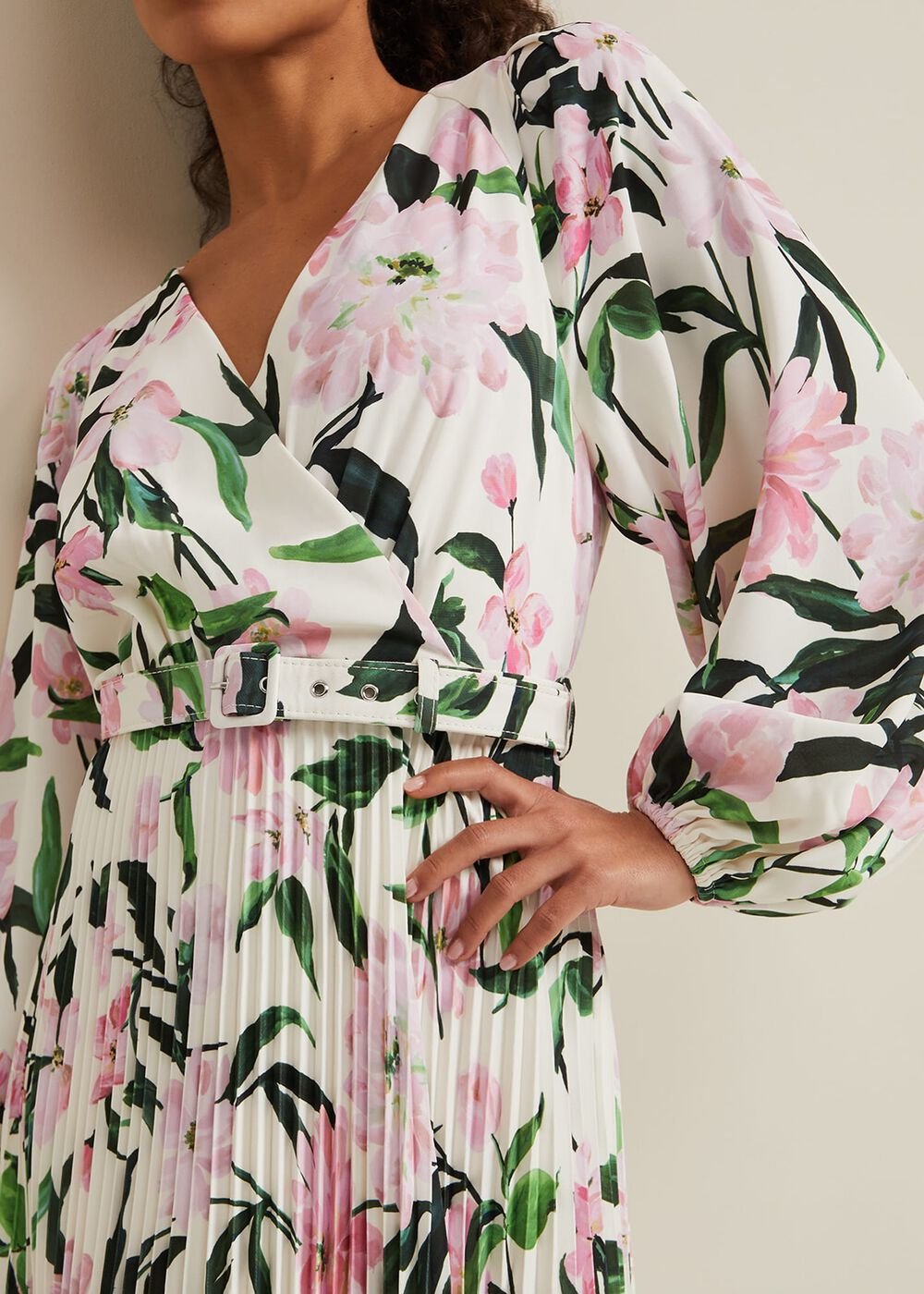 Petite Penny Floral Midi Dress - Multi-Coloured