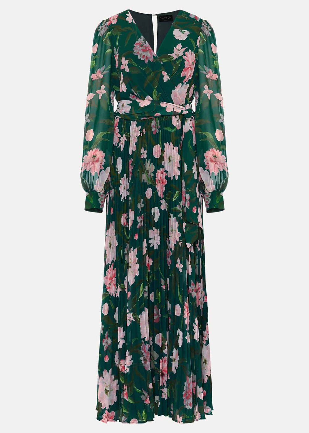Petite Rosa Floral Pleat Maxi Dress - Multi-Coloured