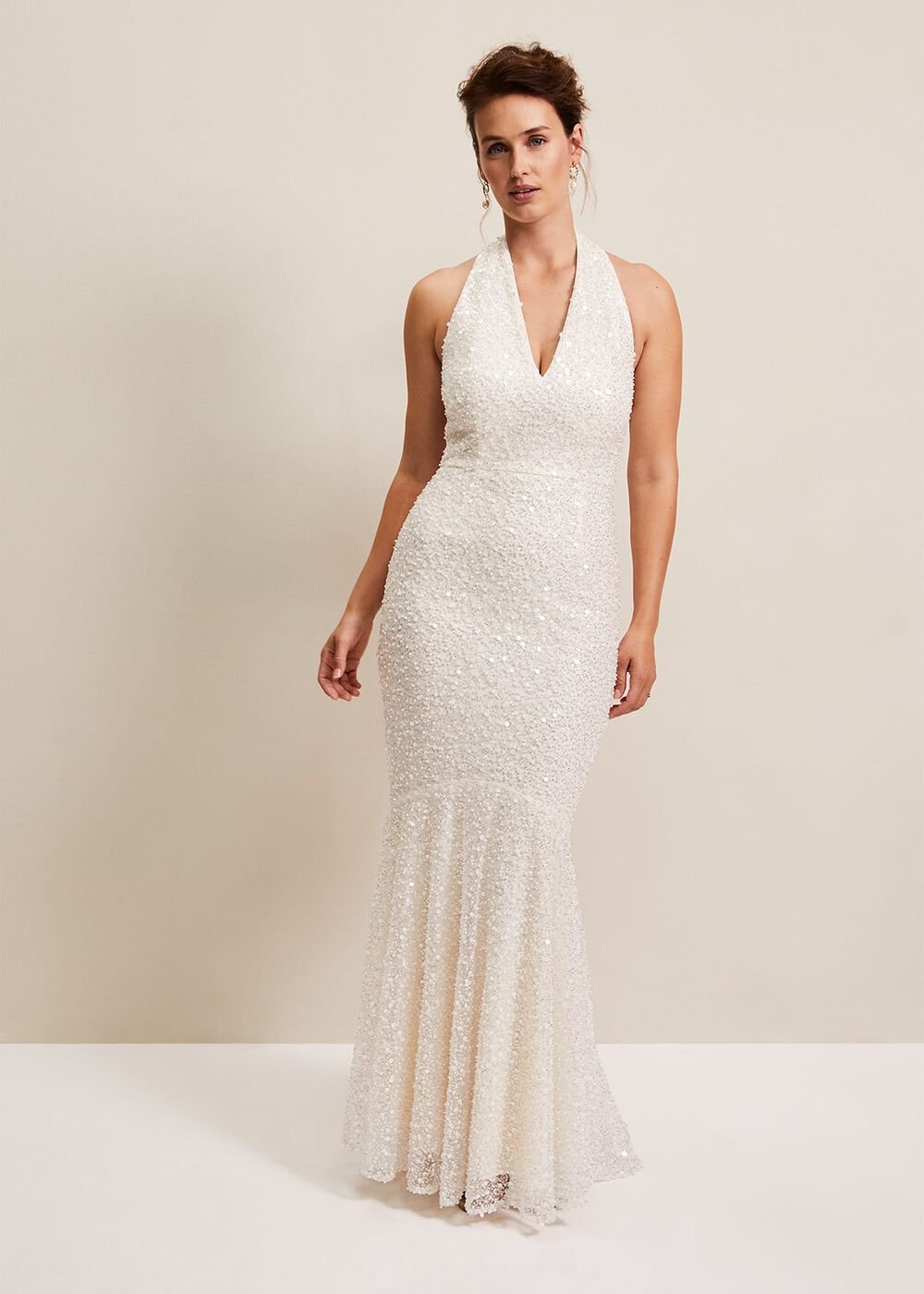Guinevere Embellished Bridal Dress - Ivory