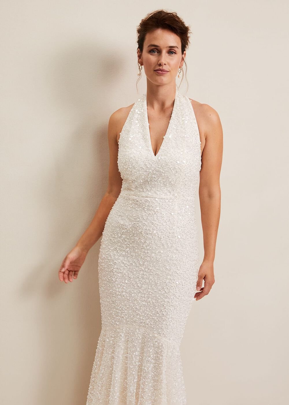 Guinevere Embellished Bridal Dress - Ivory