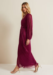Brielle Wrap Maxi Dress - Pink