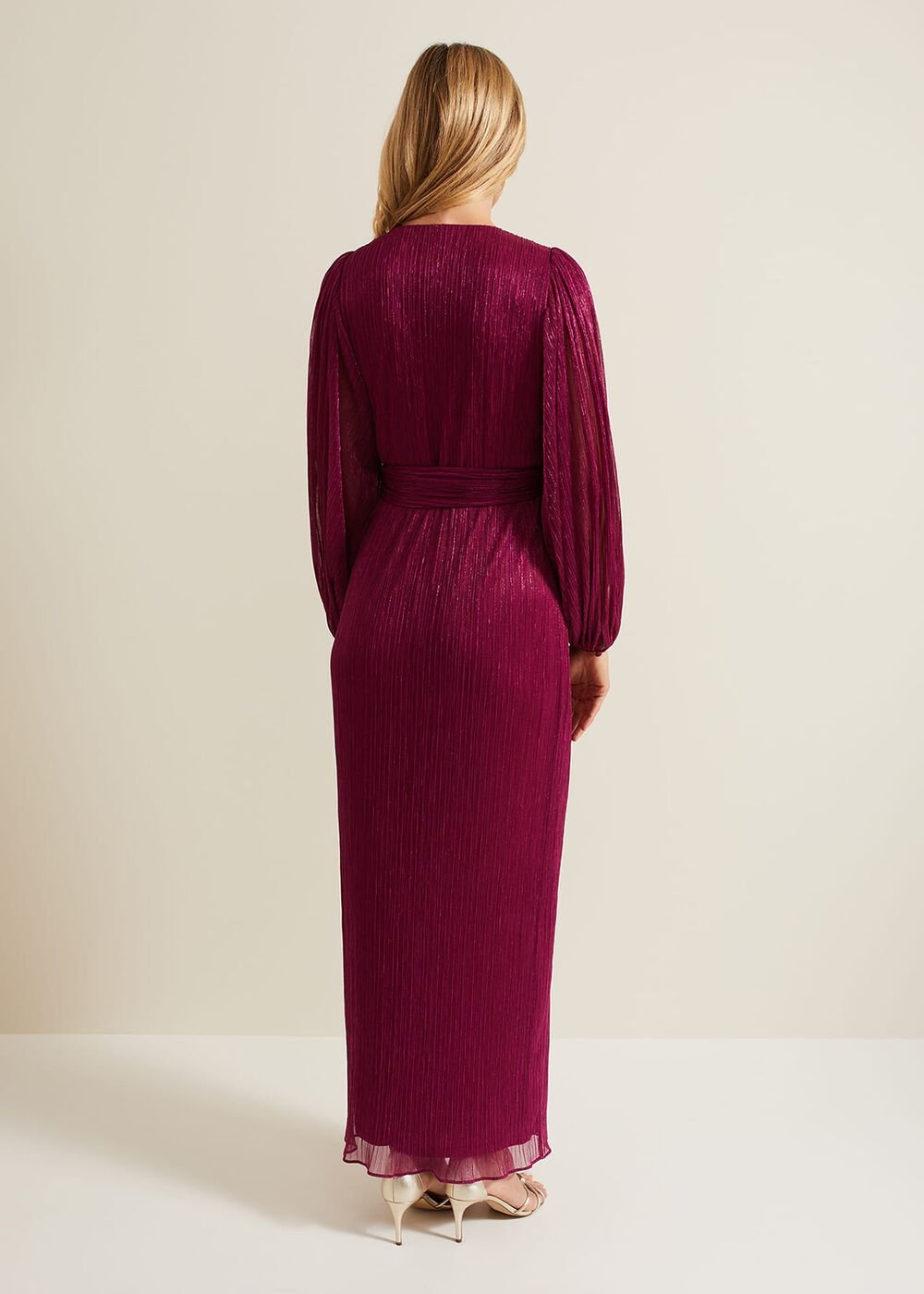 Brielle Wrap Maxi Dress - Pink