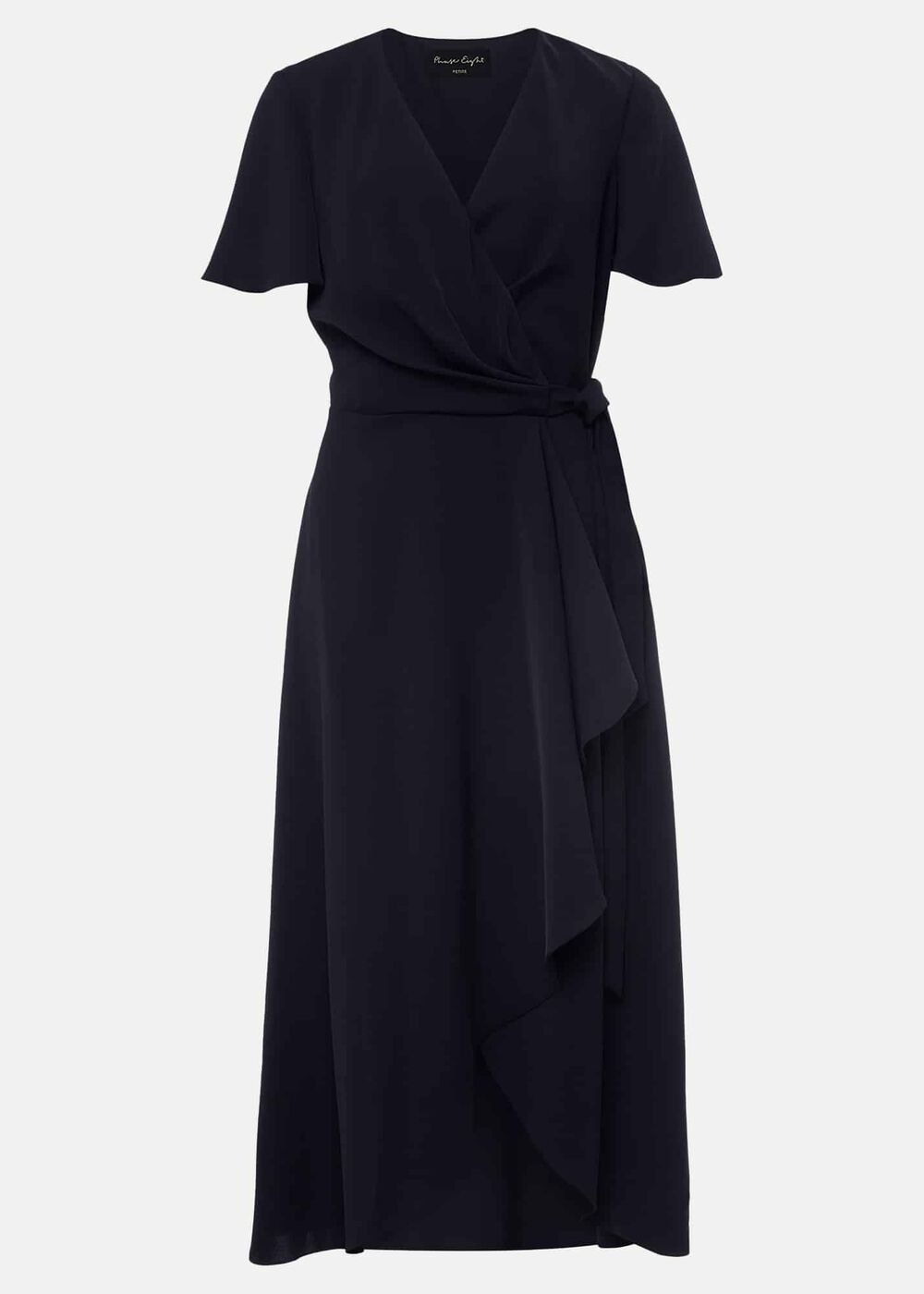 Petite Julissa Wrap Dress - Navy