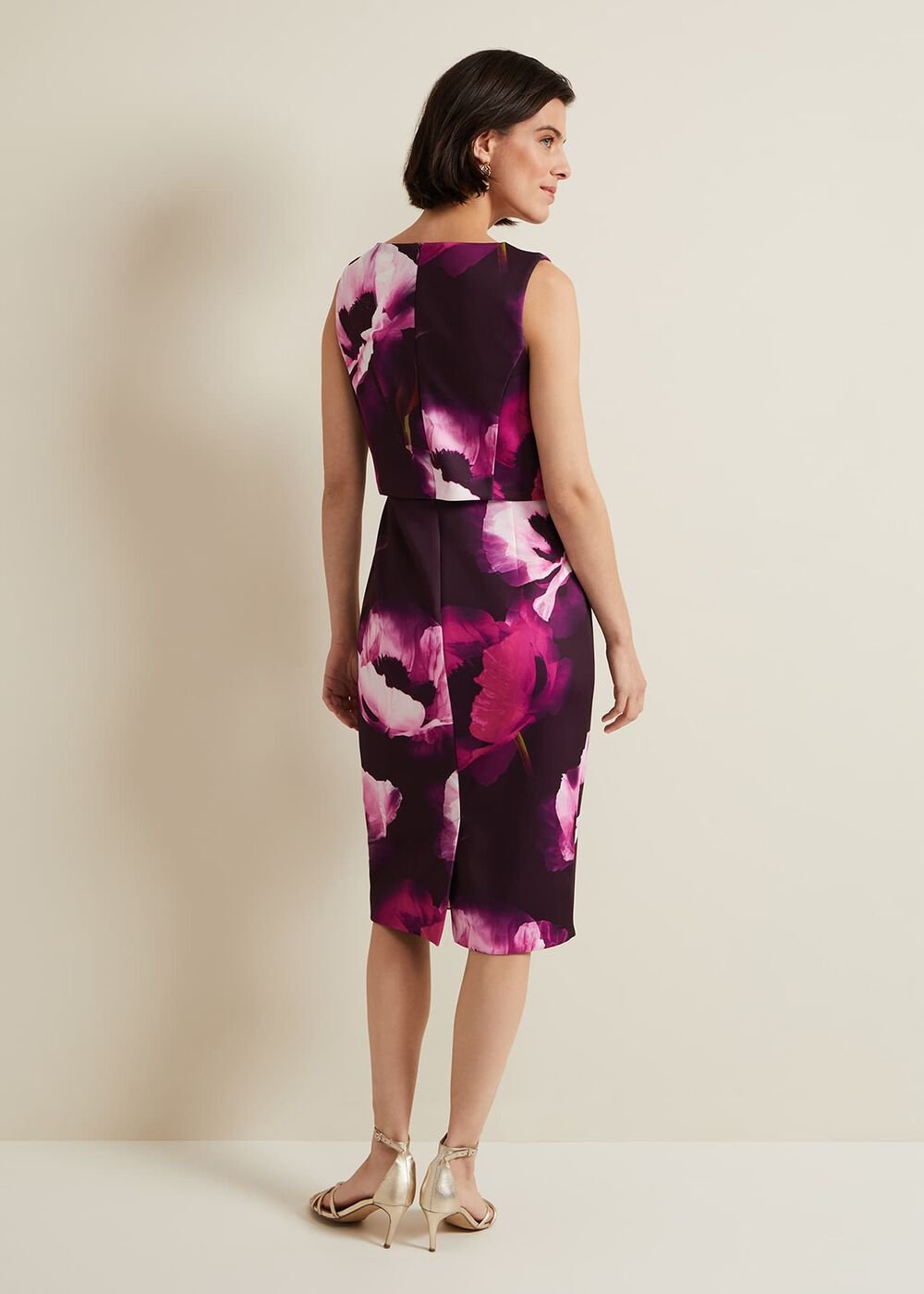 Christie Printed Scuba Midi Dress - Multi-Coloured