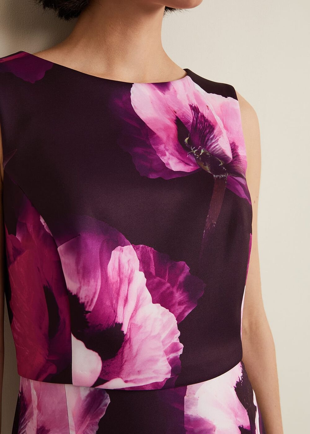Christie Printed Scuba Midi Dress - Multi-Coloured