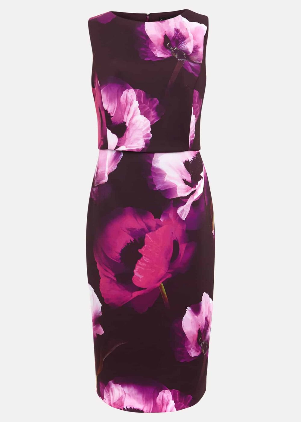 Christie Printed Scuba Midi Dress - Multi-Coloured