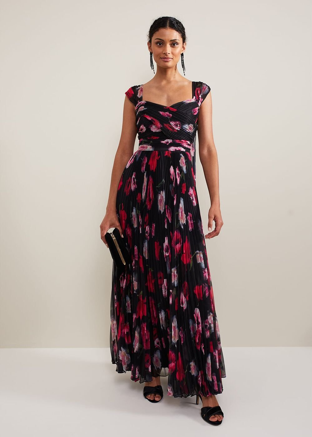Gretal Floral Maxi Dress - Multi-Coloured