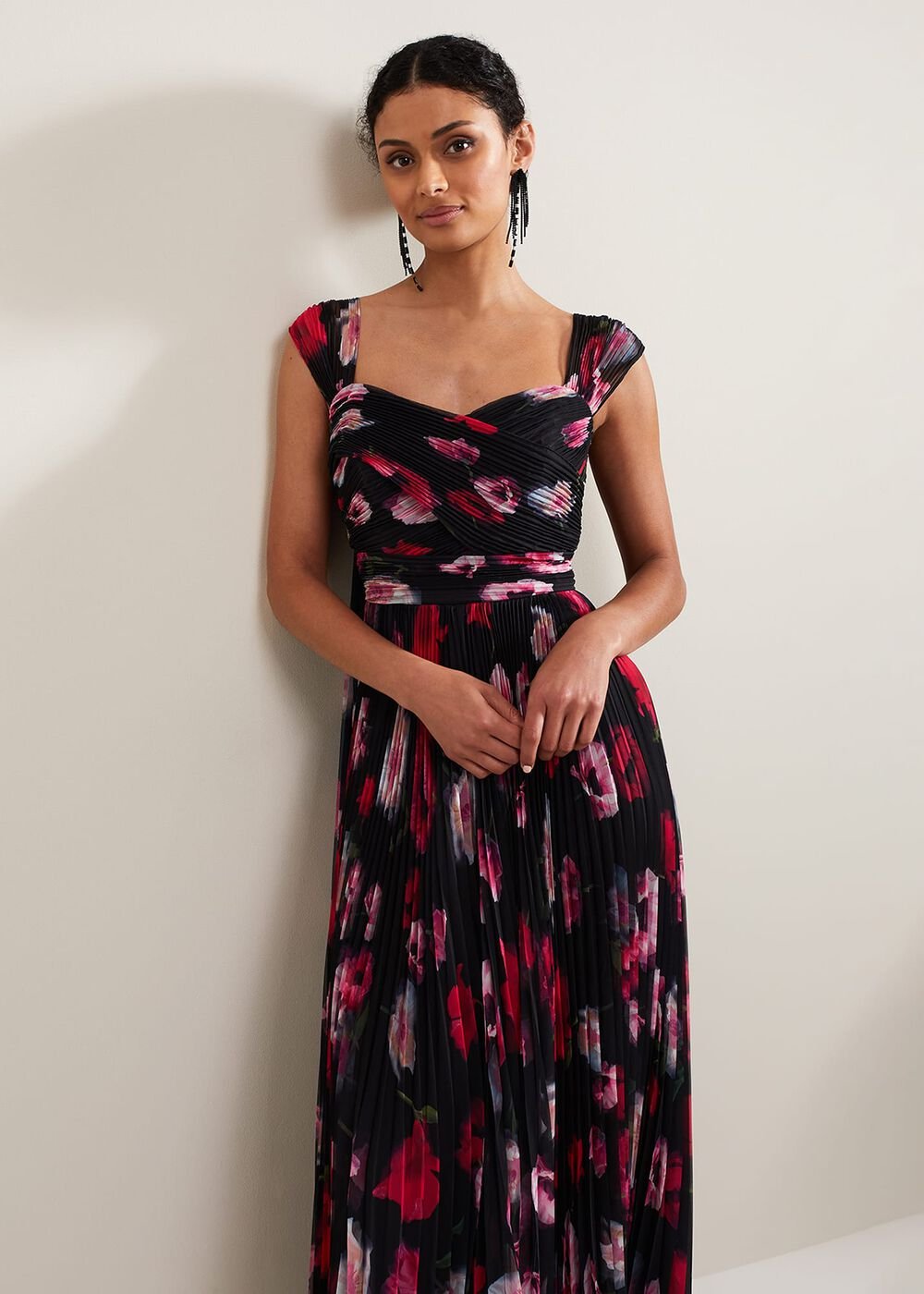 Gretal Floral Maxi Dress - Multi-Coloured