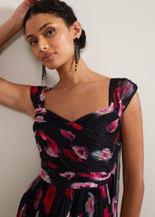 Gretal Floral Maxi Dress - Multi-Coloured