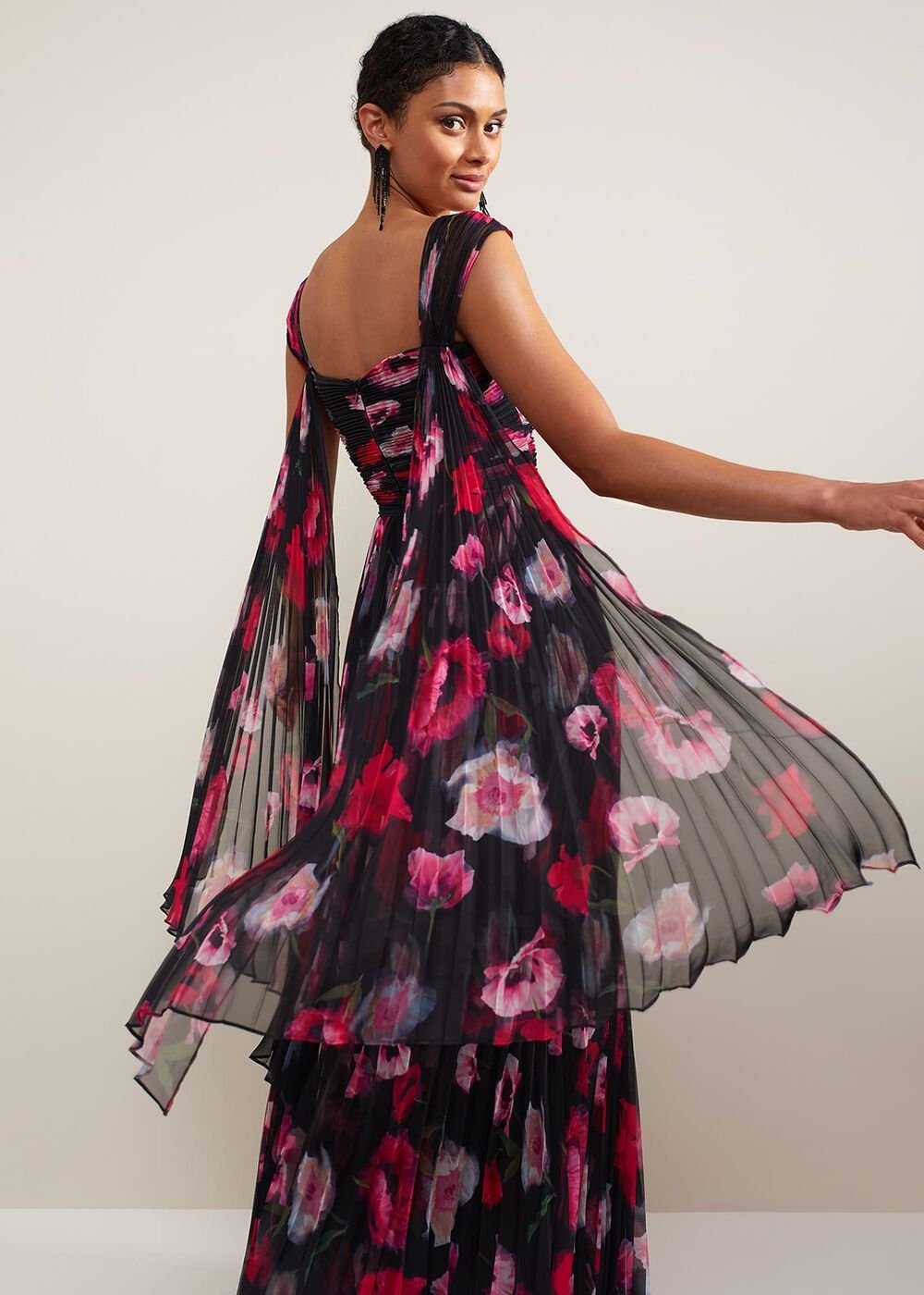 Gretal Floral Maxi Dress - Multi-Coloured