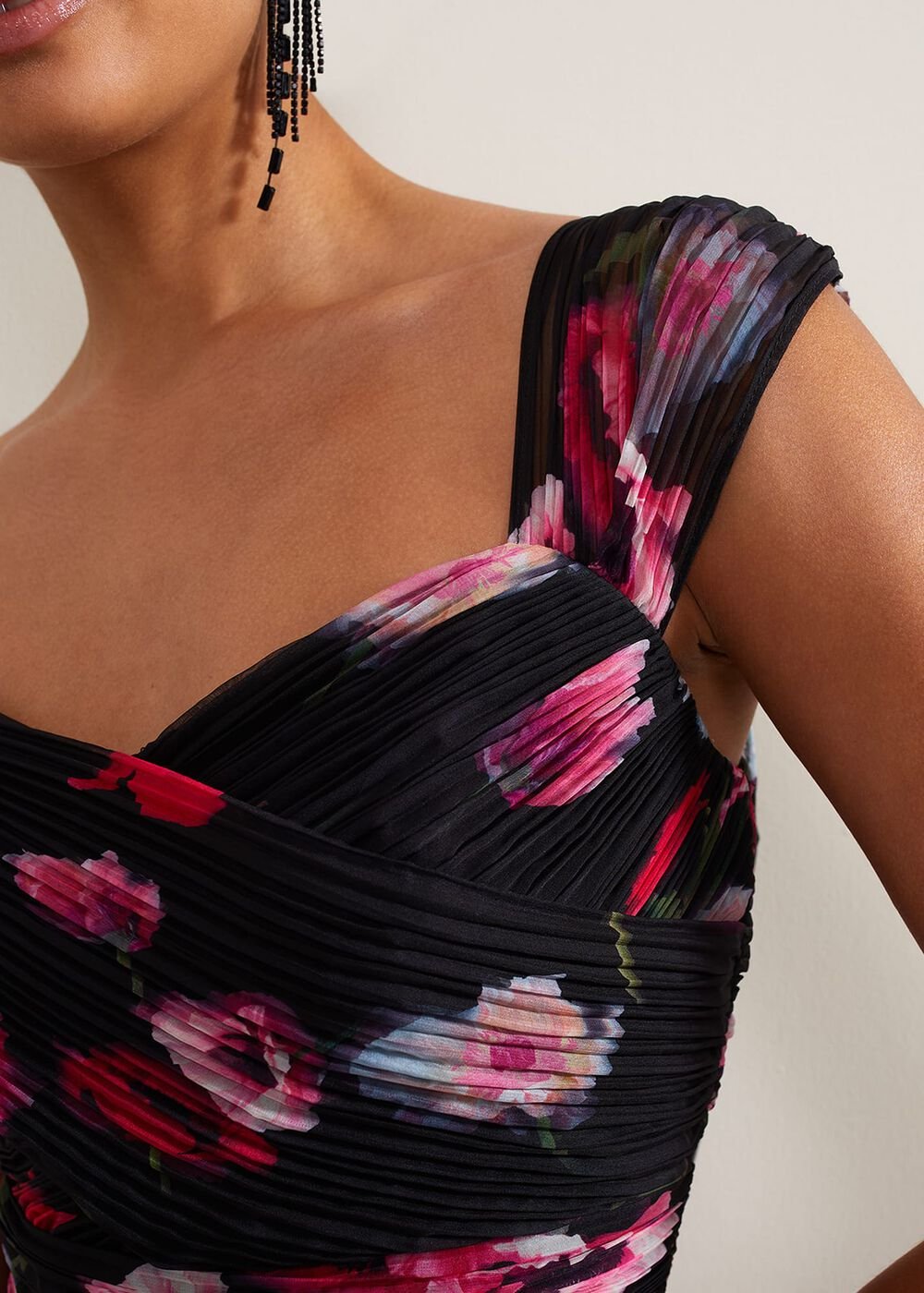 Gretal Floral Maxi Dress - Multi-Coloured