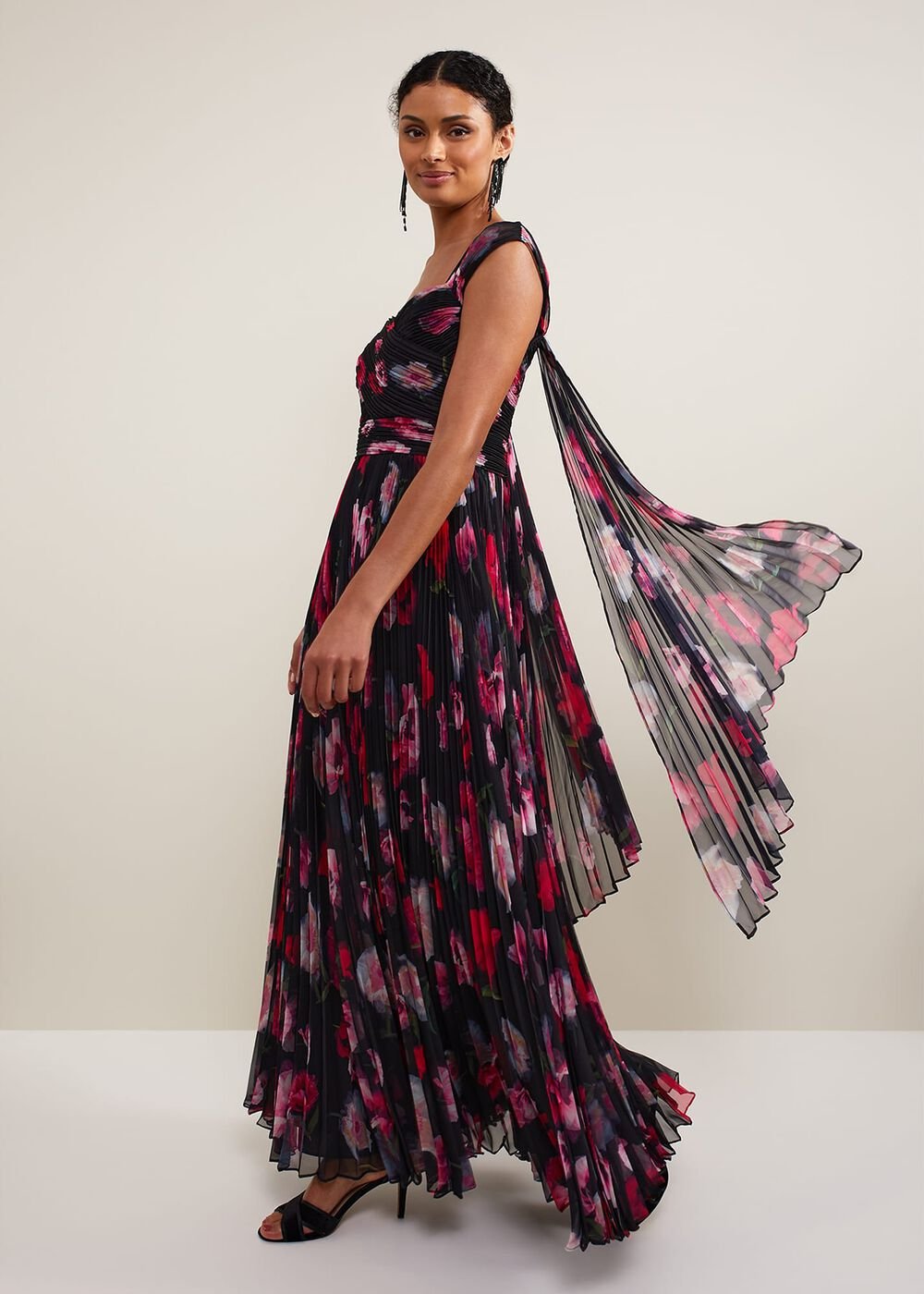 Gretal Floral Maxi Dress - Multi-Coloured