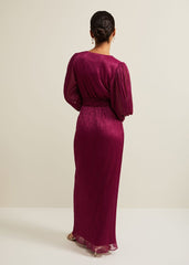 Petite Brielle Wrap Maxi Dress - Pink