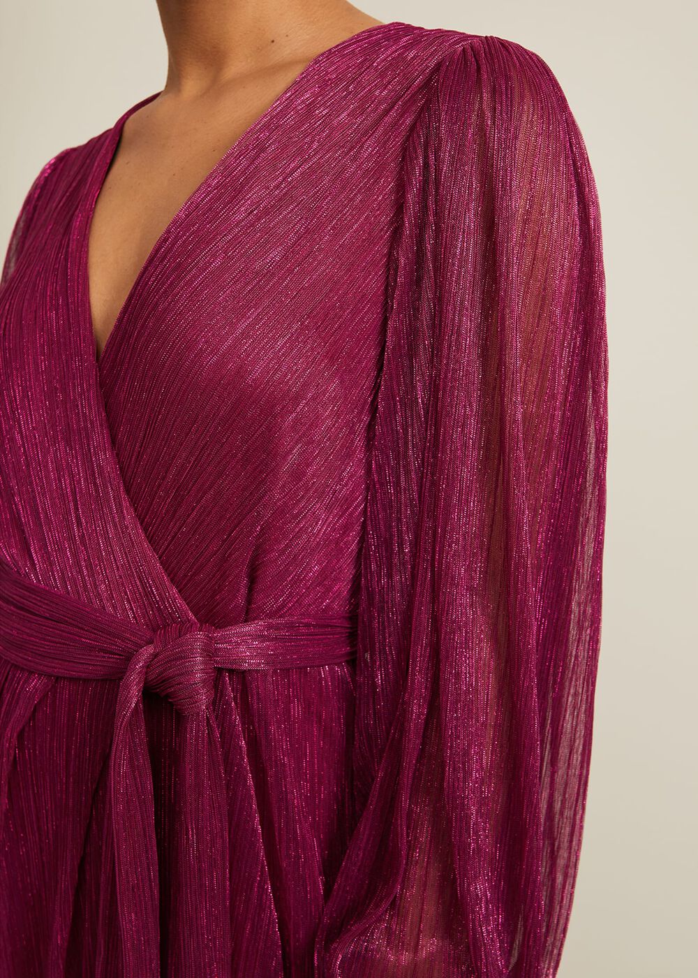 Petite Brielle Wrap Maxi Dress - Pink
