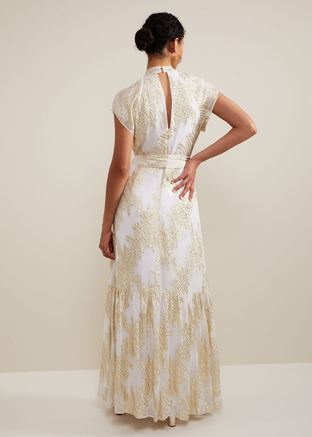 Kerena Shimmer Maxi Dress - Multi-Coloured