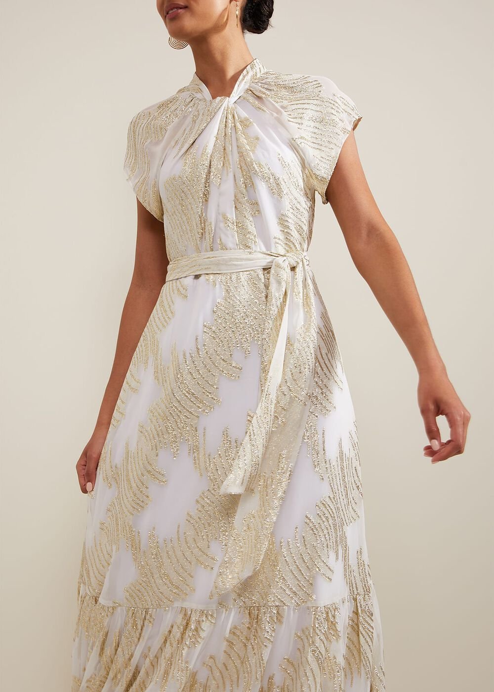 Kerena Shimmer Maxi Dress - Multi-Coloured