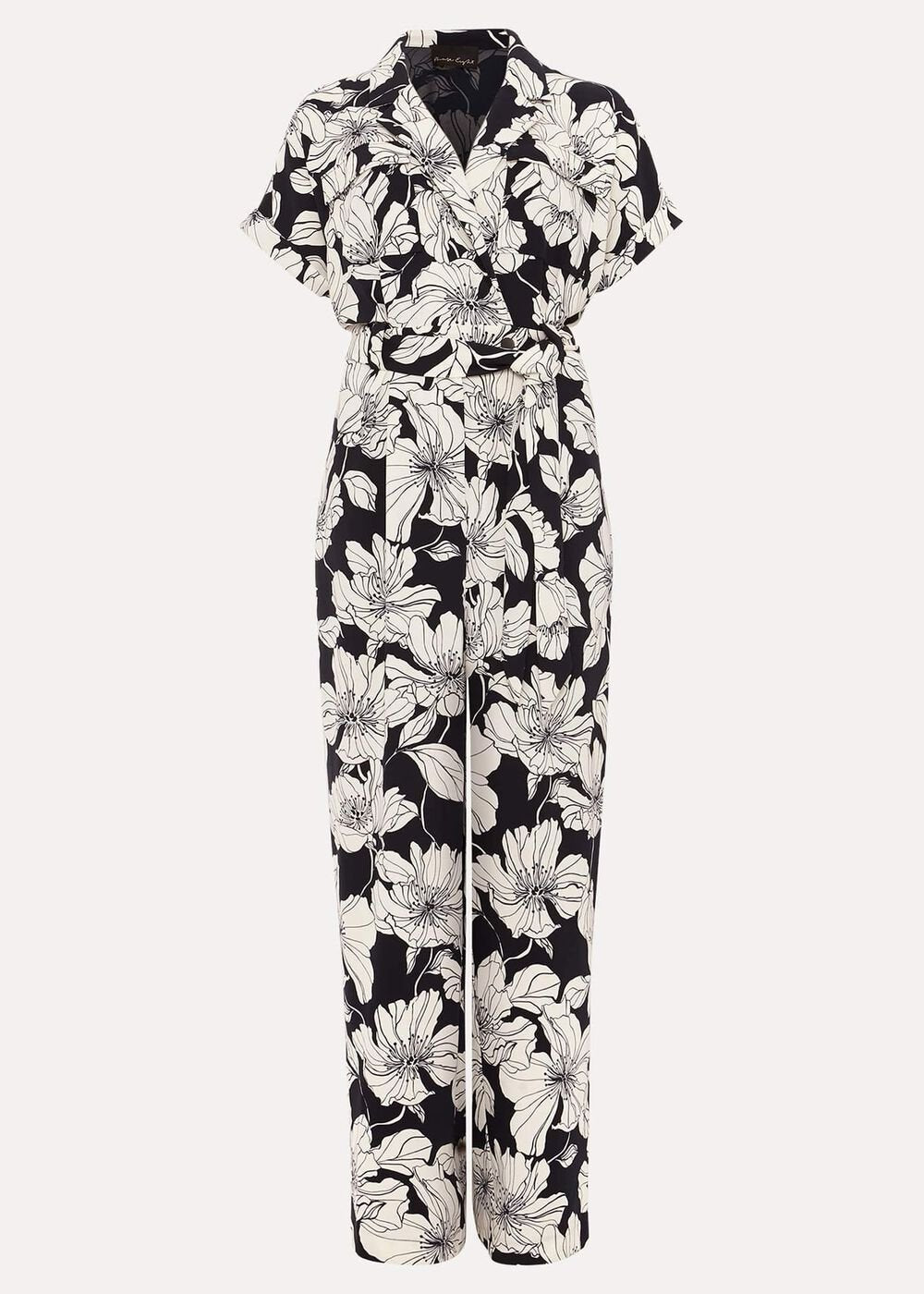 Constance Floral Jumpsuit - Navy/Ivory