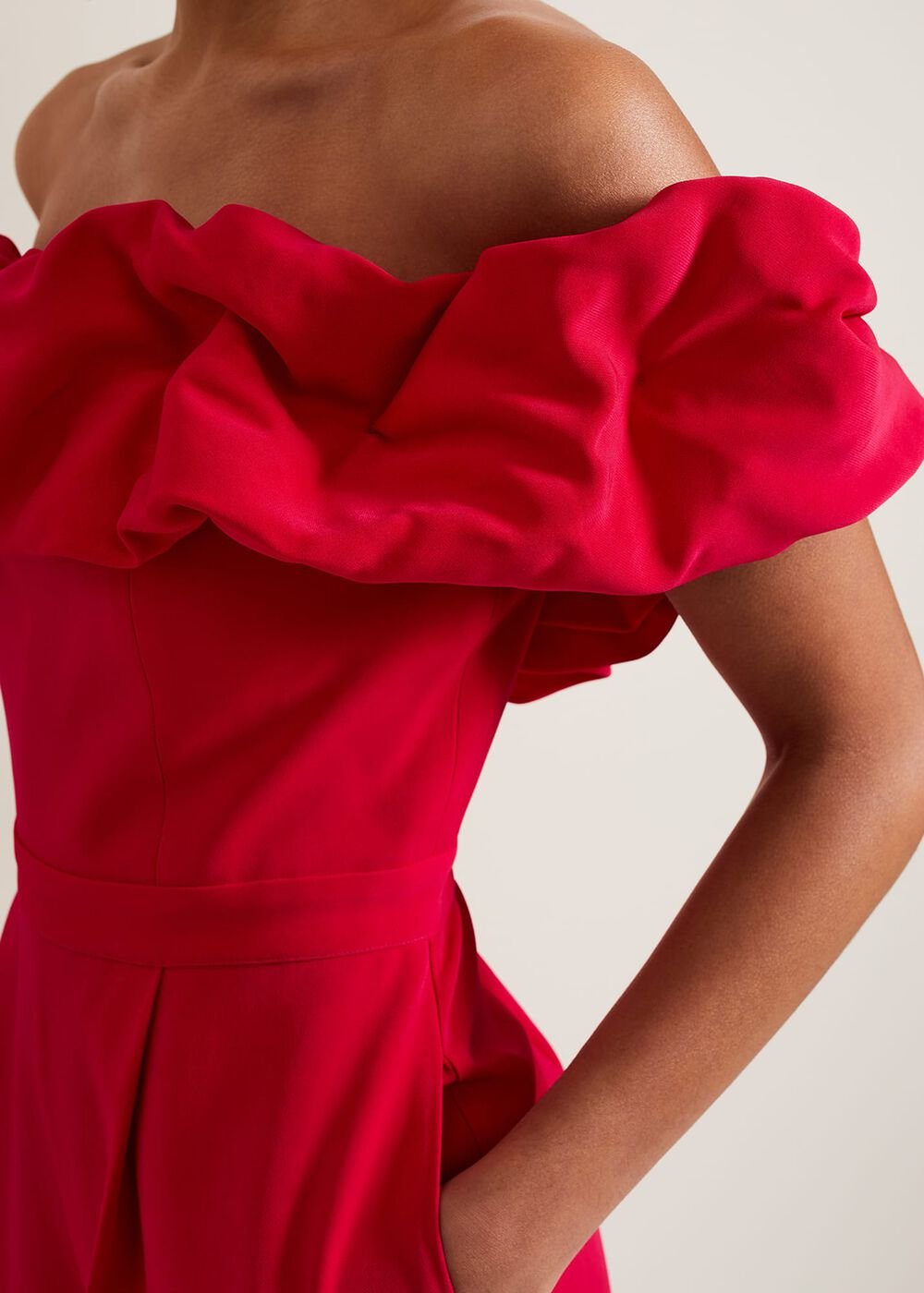 Mallory Ruffle Jumpsuit - Pink